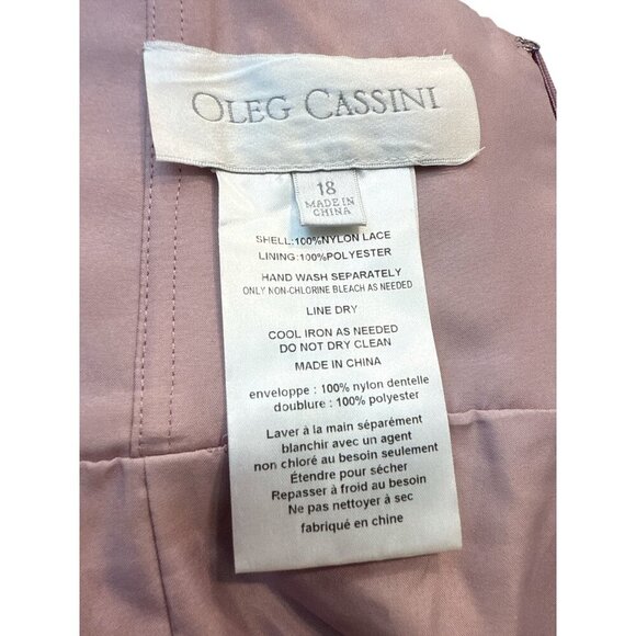 - Oleg Cassini Lavender Halter Dress with Sheer Embroidered Overlay Sz S NWT - Picture 8 of 9
